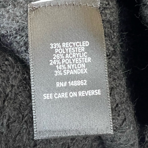 Torrid Vegan Cashmere Crew Cardigan Black Button Up Sweater Sz 4X NWT - Picture 10 of 13